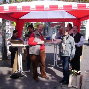 SPD Infostand in Kreuzau